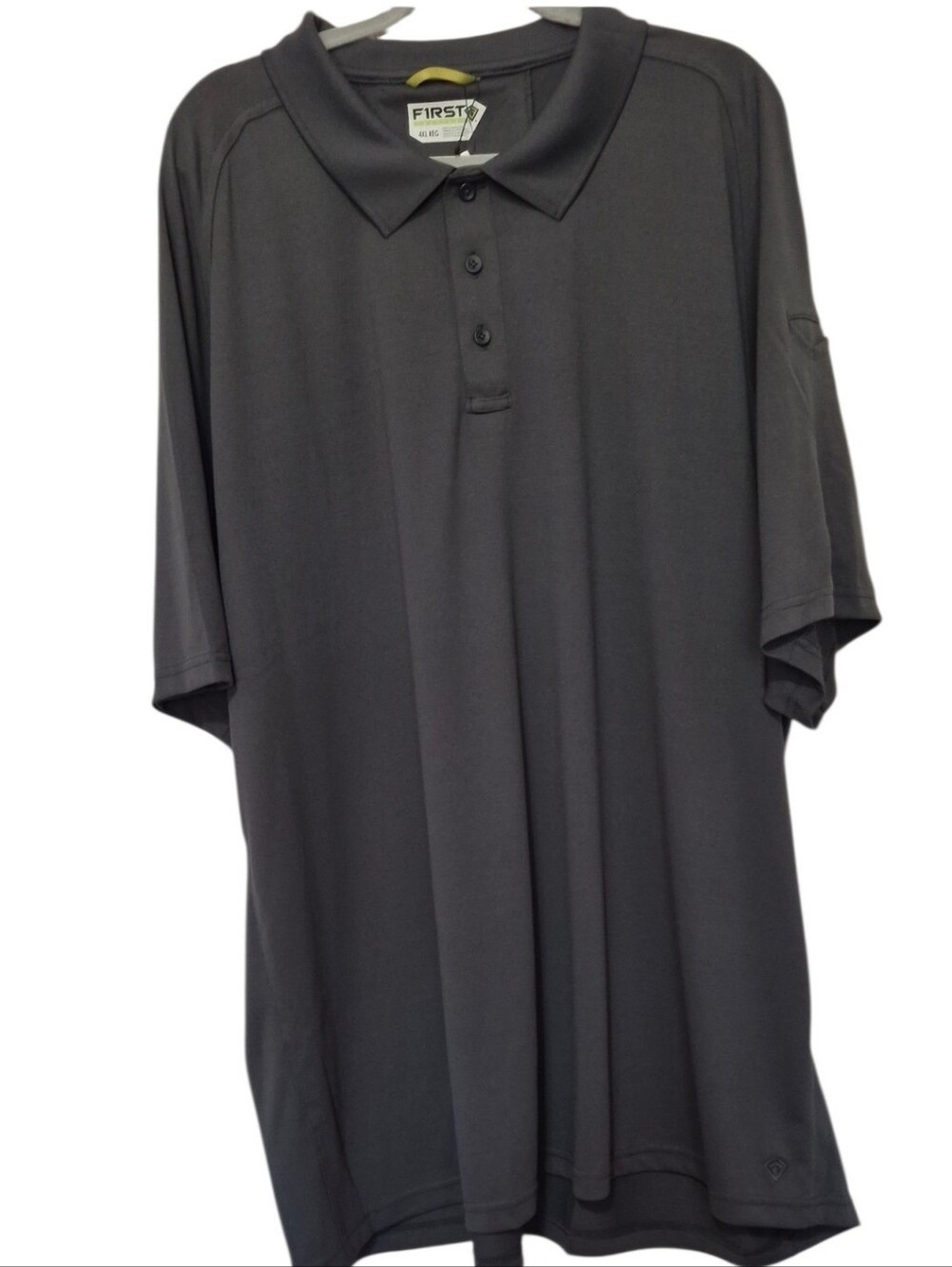 First Tactical Men's Performance Short Sleeve Polo Shirt Asphalt Gray 4XL New